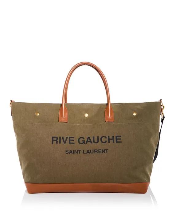 Rive Gauche Maxi Canvas Shopping Tote