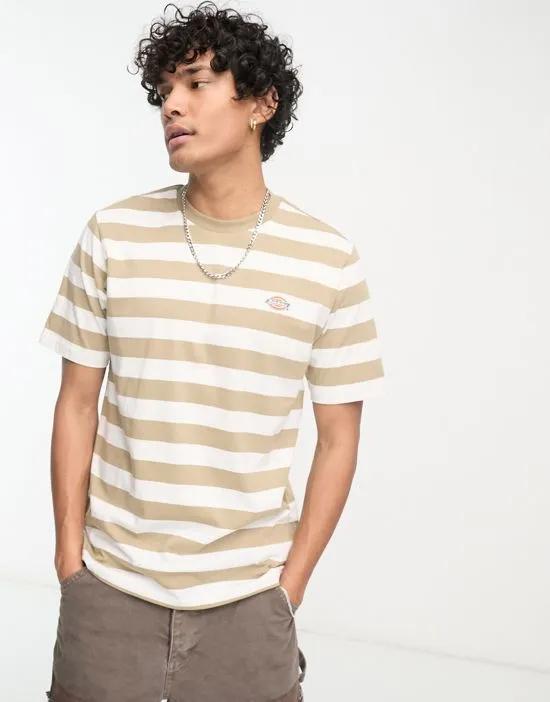 rivergrove stripe t-shirt in beige