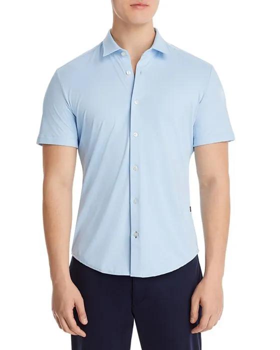 Robb Slim Fit Short Sleeve Button Front Shirt
