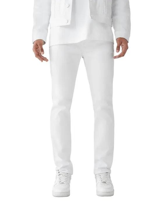 Rocco NF Super Stretch Relaxed Skinny Jeans in Optic White