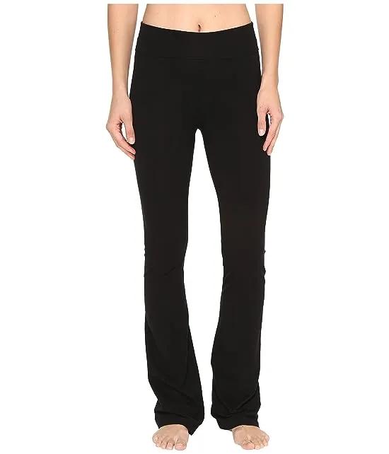 Rolldown Bootleg Flare Pants in Cotton Spandex