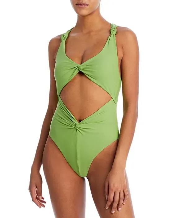 Rora Knotted One Piece Swimsuit