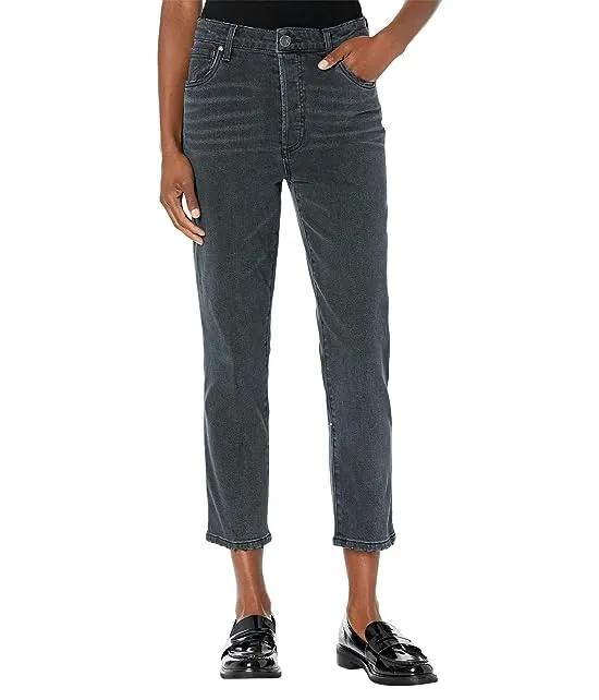 Rosa High-Rise Crop Straight w/ Hidden Button in Proclamation