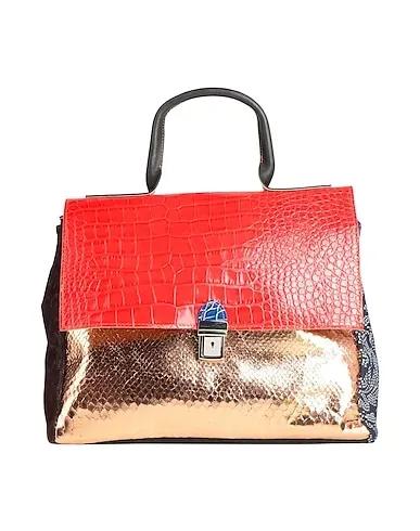 Rose gold Leather Handbag