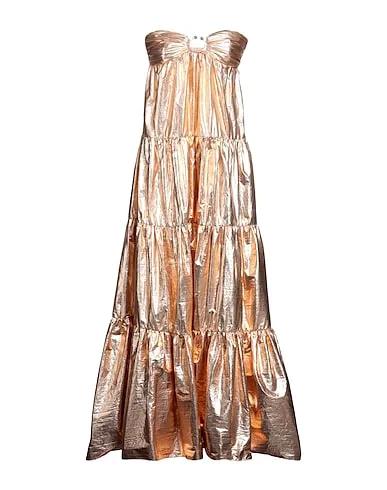 Rose gold Taffeta Long dress
