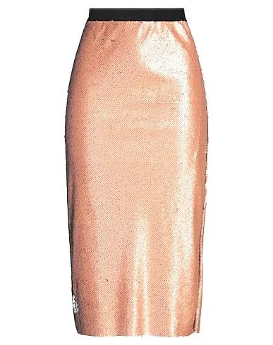 Rose gold Tulle Midi skirt