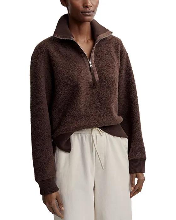 Roselle Half Zip Fleece Sweatshirt