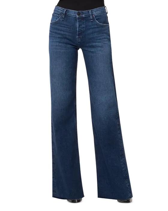 Rosie High Rise Wide Leg Jeans in Dover
