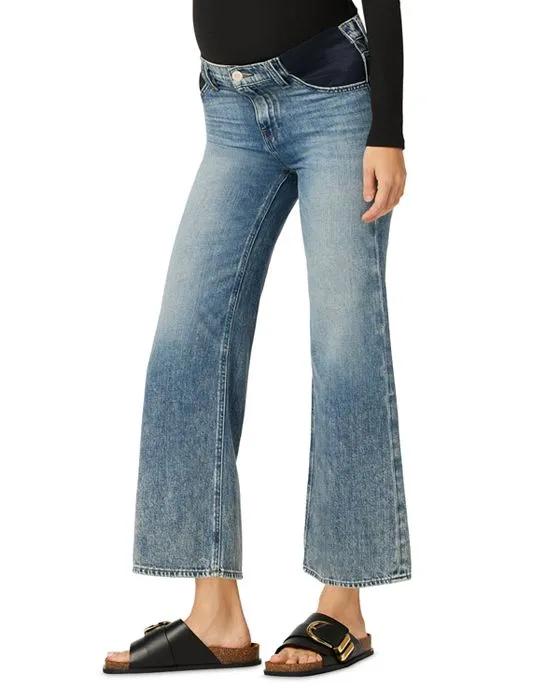 Rosie High Rise Wide Leg Maternity Jeans in Young At Heart