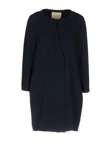 Midnight blue Crêpe Double breasted pea coat