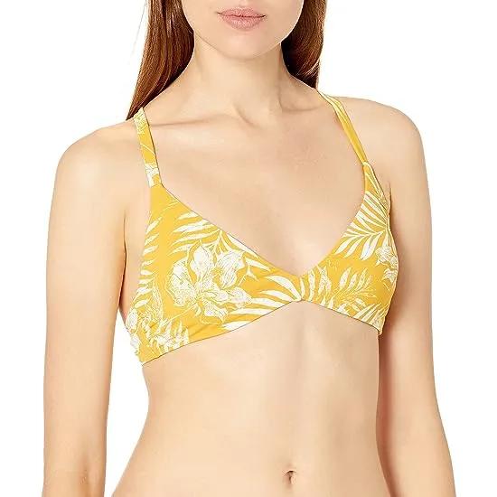 Roxy Women's Standard Print Beach Classics Fashion Fixed Tri Swim Top