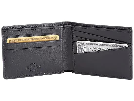 ROYCE New York Leather RFID Blocking Slim Bifold Wallet