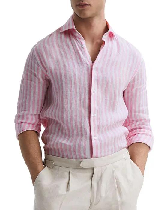 Ruban Long Sleeve Linen Shirt