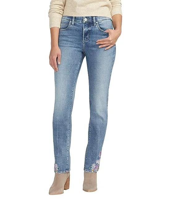 Ruby Mid-Rise Straight Leg Jeans