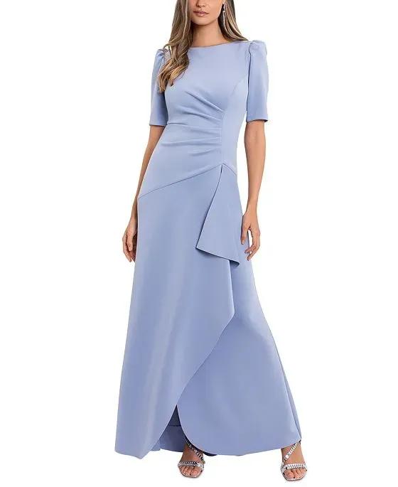 Ruched A-Line Gown
