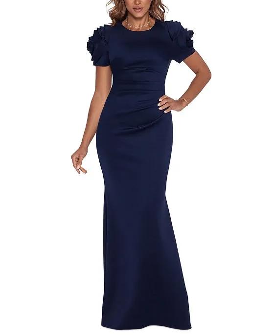 Ruched Fit & Flare Gown