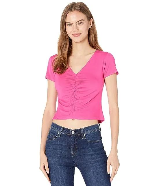 Ruched Front Tee Shirt