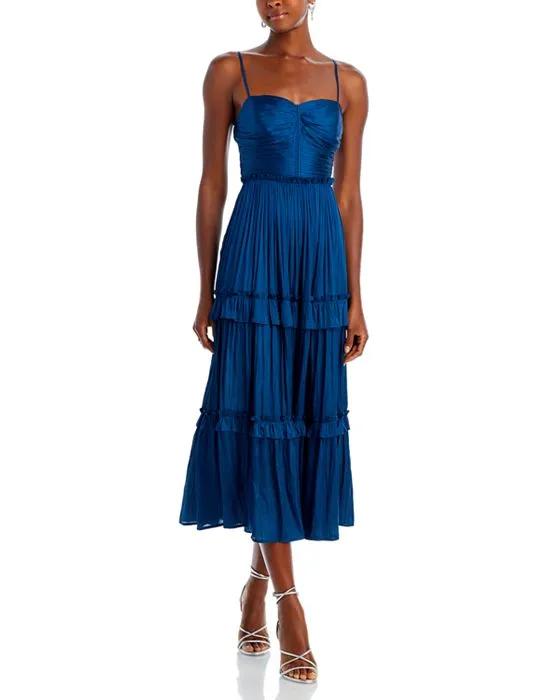 Ruched Top Midi Dress - 100% Exclusive 