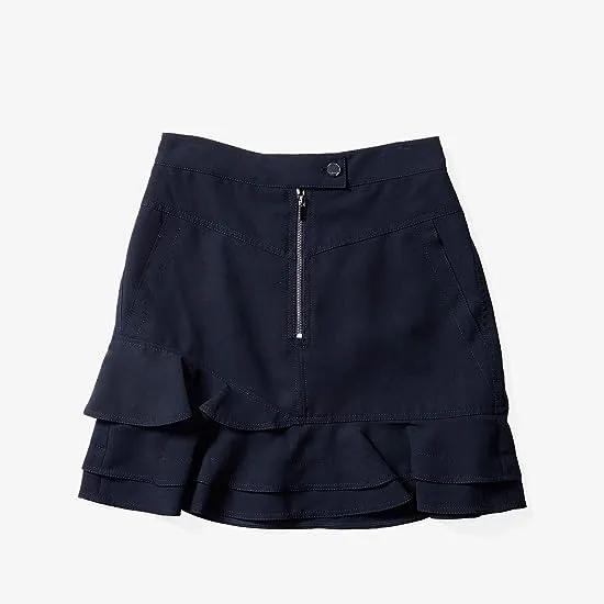 Ruffle Hem Miniskirt