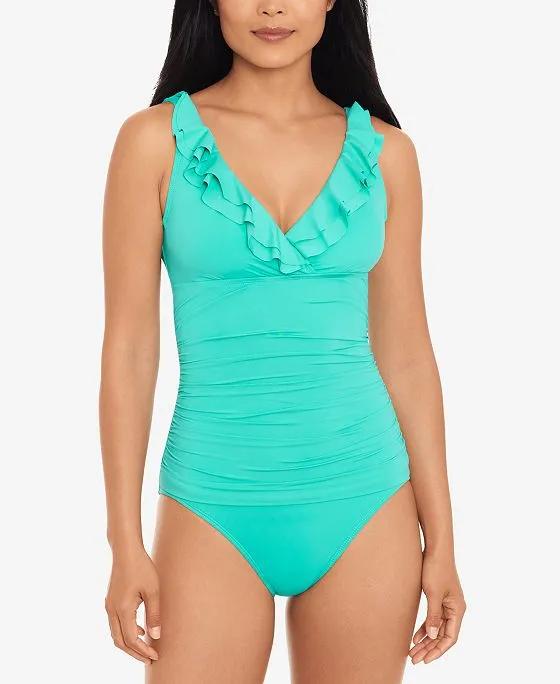 Ruffled One-Piece Swimsuit