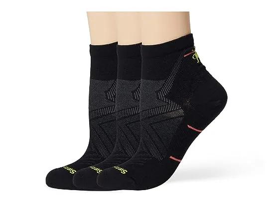 Run Zero Cushion Ankle Socks 3-Pack