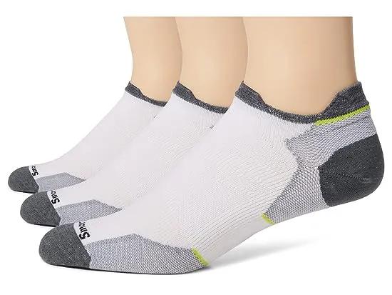 Run Zero Cushion Low Ankle Socks 3-Pack