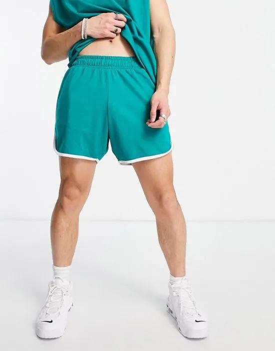 runner shorts in green - part of a set