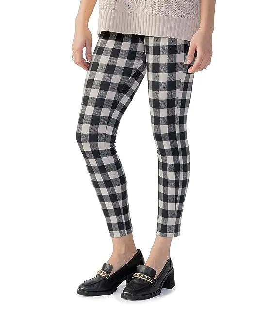 Runway Ponte Leggings with Functional Pockets in Cambridge Plaid