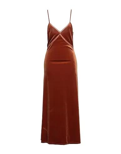 Rust Chenille Long dress
