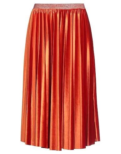 Rust Chenille Midi skirt