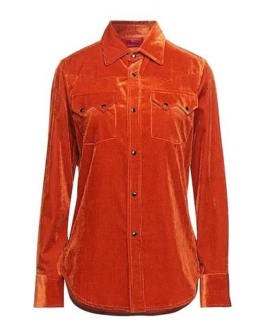 Rust Chenille Solid color shirts & blouses