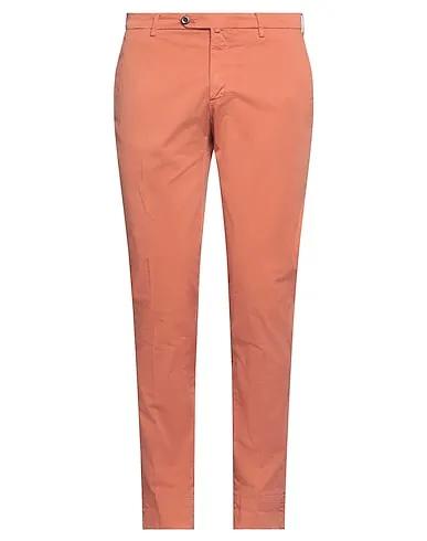 Rust Cotton twill Casual pants