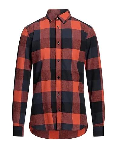 Rust Flannel Checked shirt
