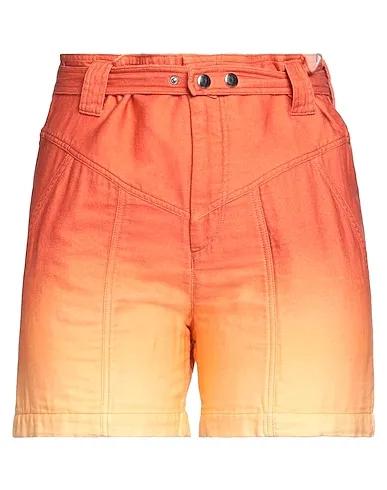 Rust Flannel Shorts & Bermuda