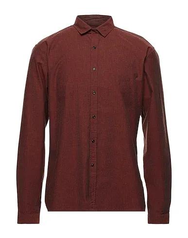 Rust Flannel Solid color shirt