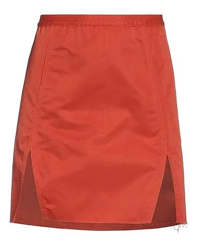 Rust Gabardine Mini skirt