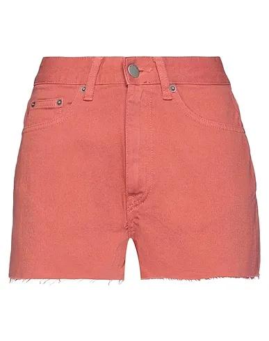Rust Gabardine Shorts & Bermuda