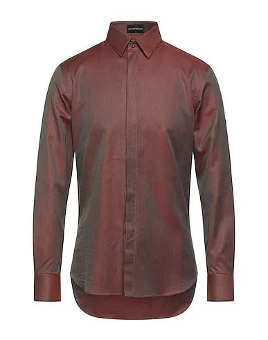 Rust Jacquard Patterned shirt