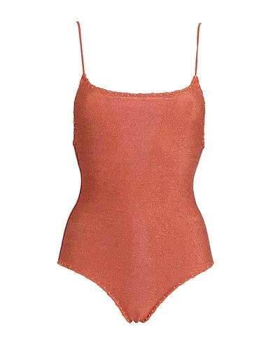 Rust Jersey One-piece swimsuits