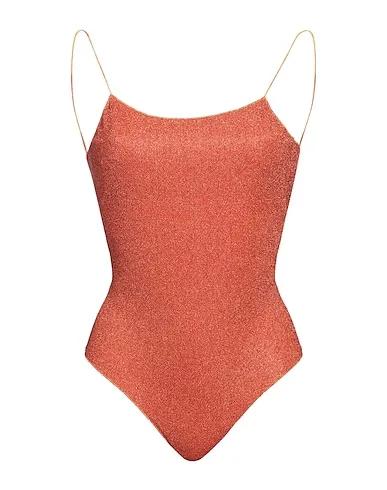 Rust Jersey One-piece swimsuits