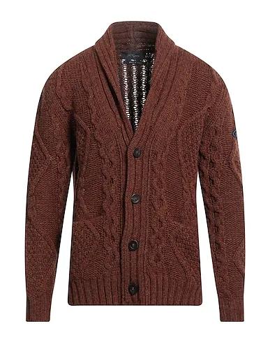 Rust Knitted Cardigan