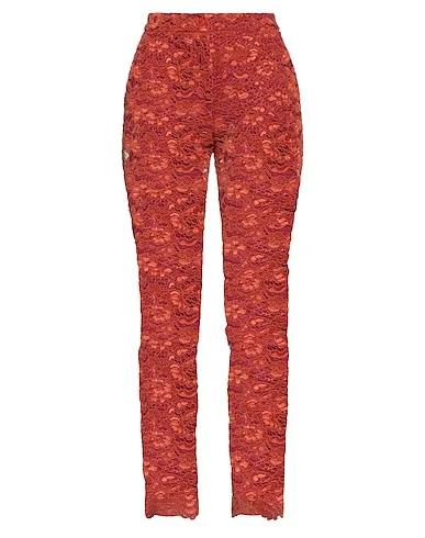 Rust Lace Casual pants
