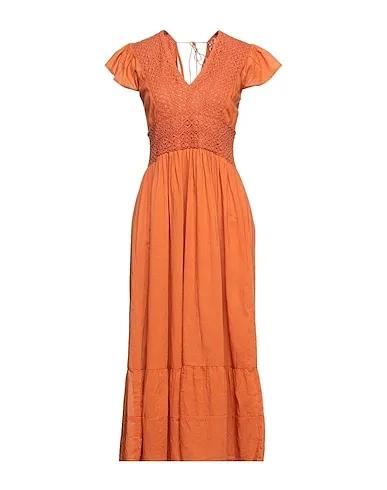 Rust Lace Midi dress