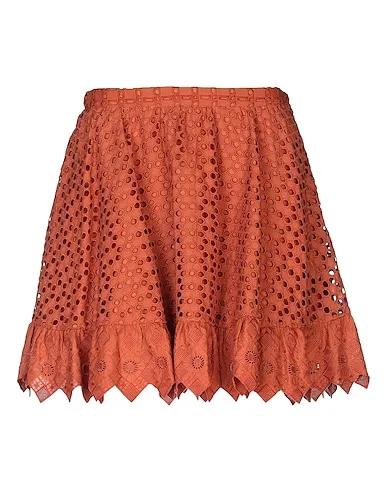 Rust Lace Mini skirt
