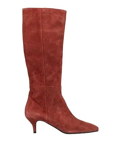 Rust Leather Boots