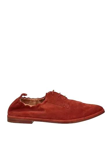 Rust Leather Laced shoes