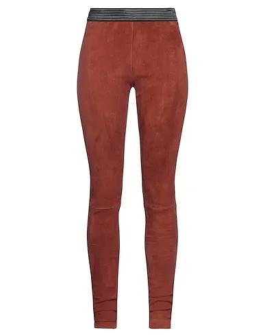 Rust Leather Leather pant