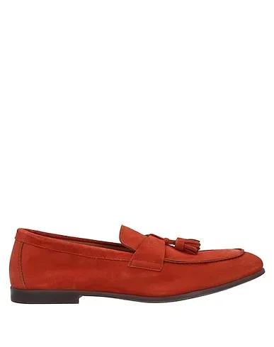 Rust Leather Loafers