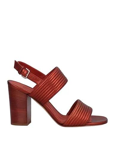 Rust Leather Sandals