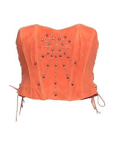 Rust Leather Top